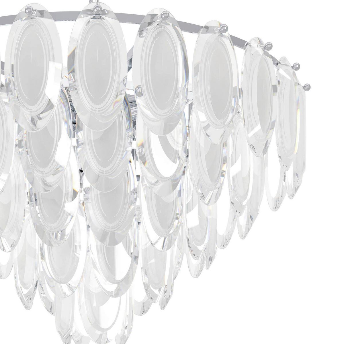 Hängeleuchte 39722_carvario - Klar/Chromfarben, Konventionell, Glas/Metall (61,5/110cm) - Eglo