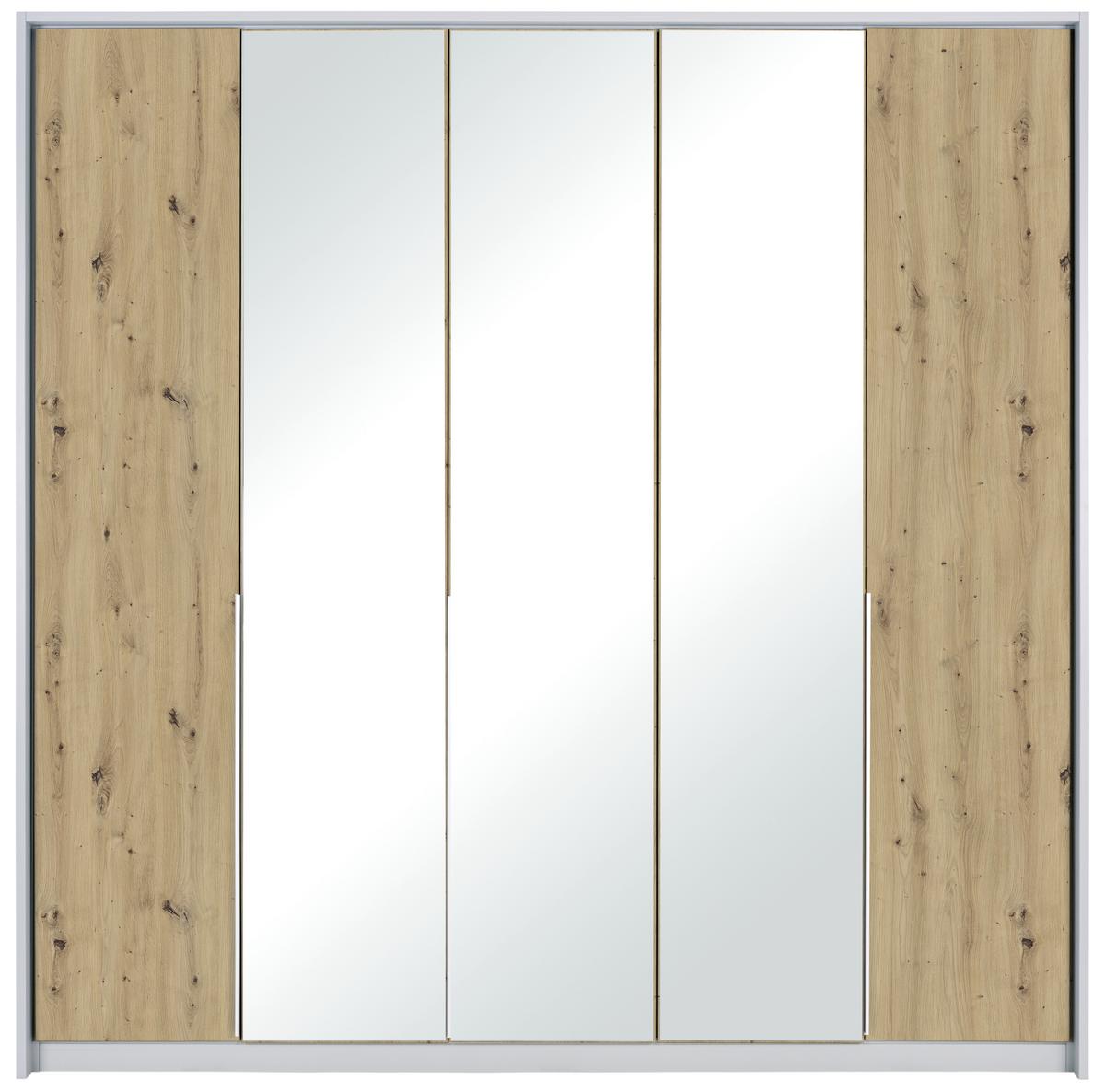 DULAP USI ROTATIVE ALABAMA - argintiu/gri deschis, Modern, material pe bază de lemn (226/229/54cm)