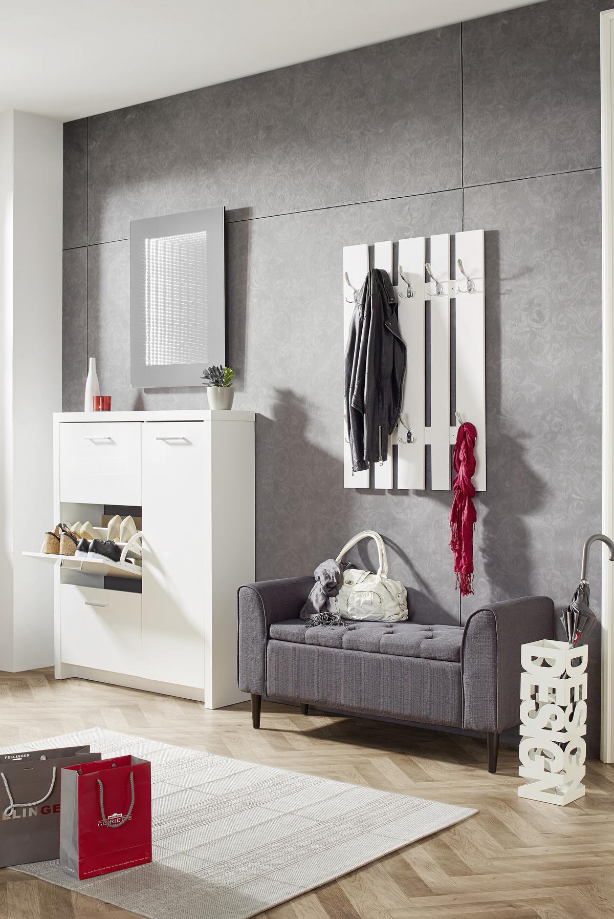 Suport pentru umbrele DESIGN - alb, Modern, metal (16/48/16cm) - Modern Living