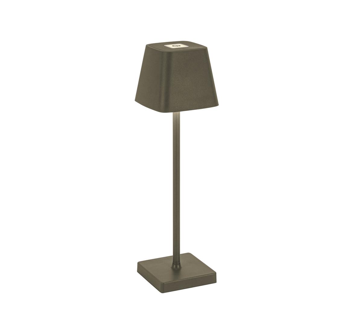 LAMPA STOŁOWA Z AKUMULATOREM LINO *SBN* - szary, Design, tworzywo sztuczne/metal (10/38cm) - Novel