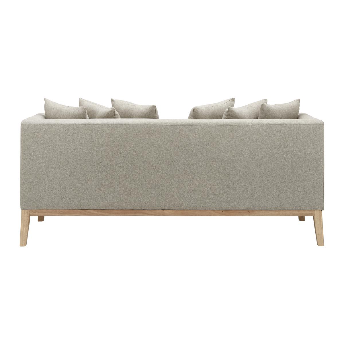 Bigsofa Mina Beige Velours - Beige/Naturfarben, MODERN, Holz/Textil (190/78/81cm) - Bessagi Home