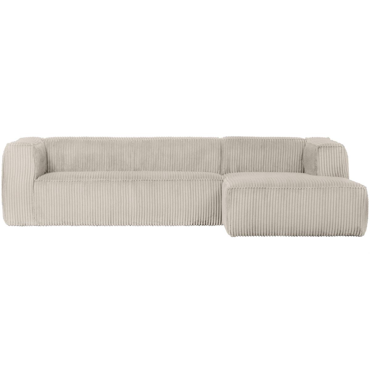 Ecksofa Bean Naturfarben S: 305x175cm - Schwarz/Naturfarben, Design, Kunststoff/Textil (305/175cm) - Livetastic