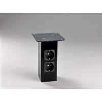 Steckdosenelement Connect - Schwarz, LIFESTYLE (7/17/7cm) - HKT