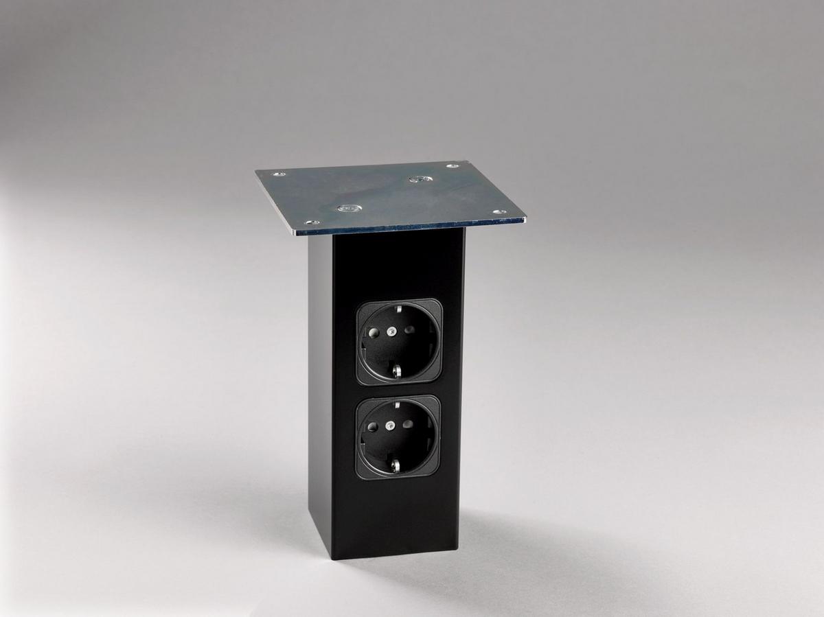 Steckdosenelement Connect - Schwarz, LIFESTYLE (7/17/7cm) - HKT
