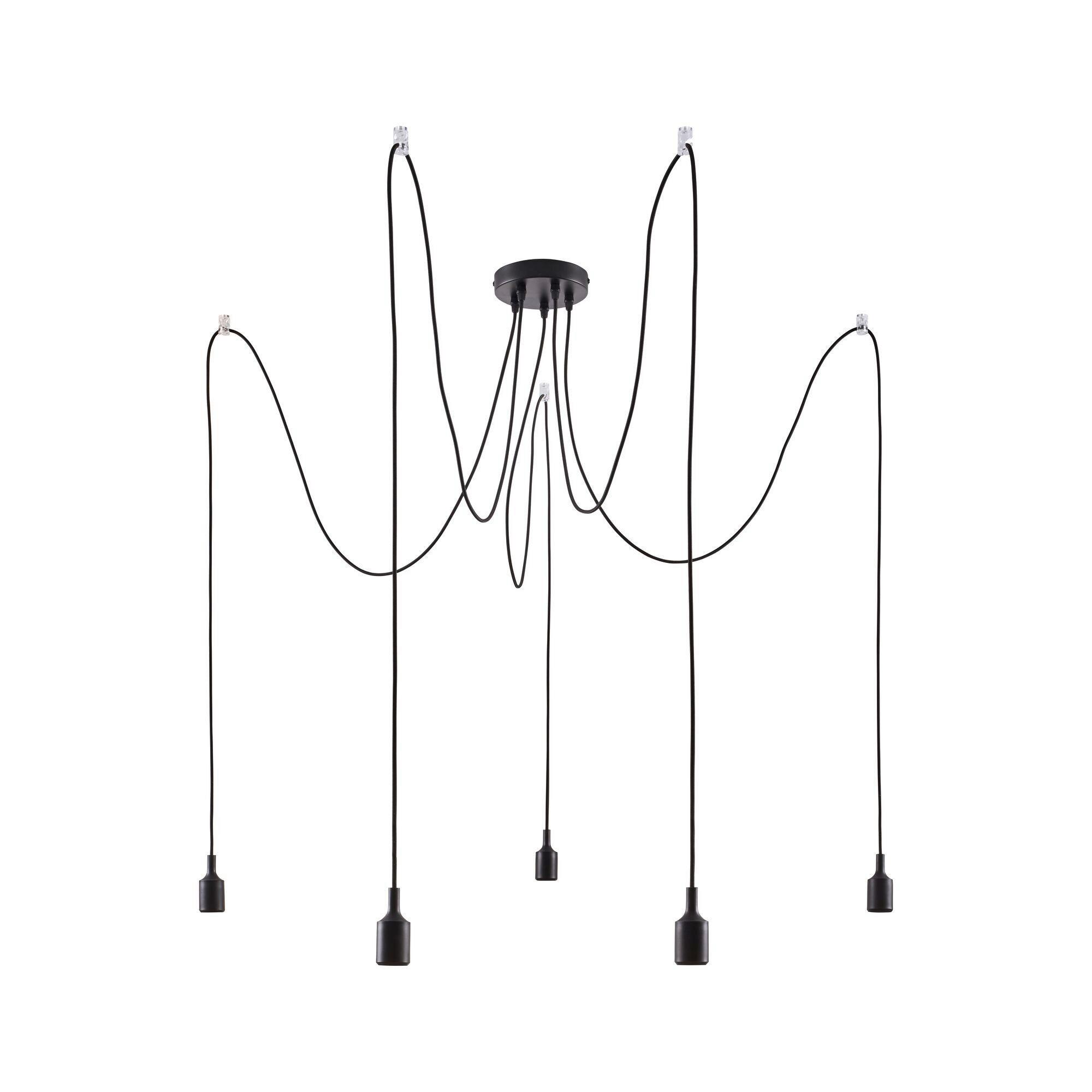 Hängeleuchte Ketil in Schwarz max. 60 Watt - Schwarz, Basics, Metall (15,0/200,0cm) - Paulmann