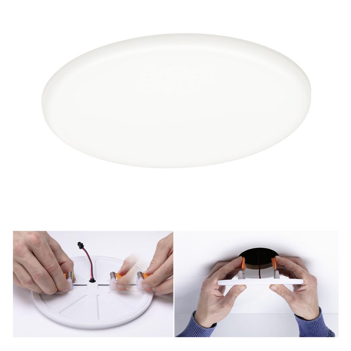 LED-Paneel Verluna Varifit in Weiß max. 17,5 Watt - Weiß, LIFESTYLE, Kunststoff (18,5cm) - Paulmann