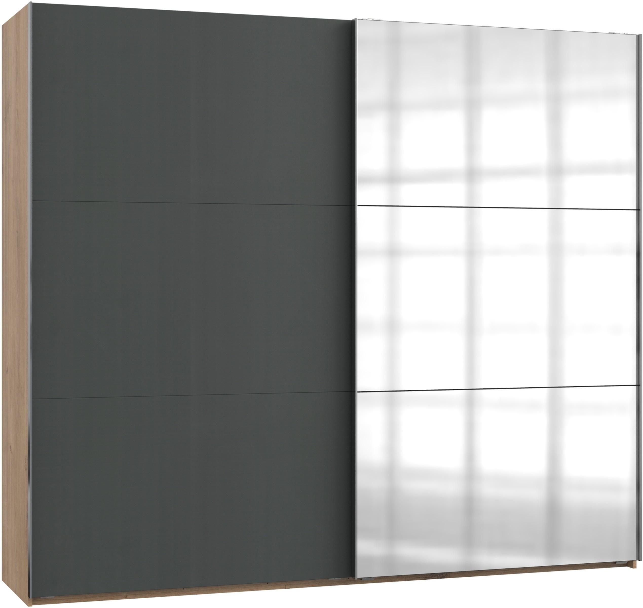 Ormar S Kliznim Vratima Level 36a - boje grafita/boje hrasta, Moderno, drvni materijal (250/216/65cm) - MID.YOU