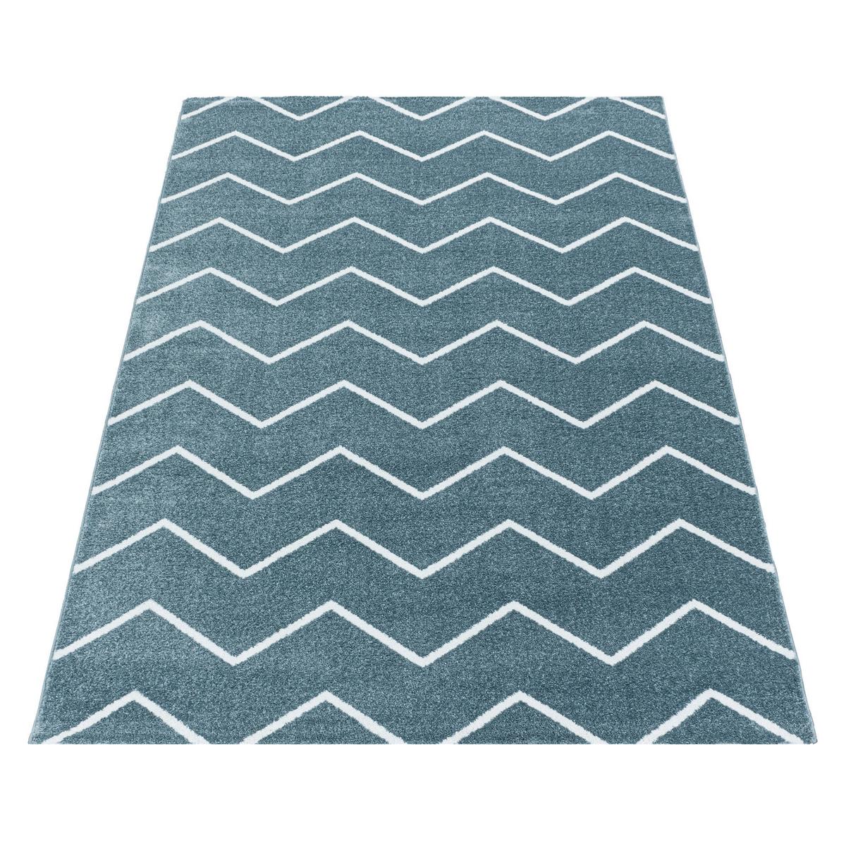 Hochflorteppich Rio Blau ca. 200x290cm - Blau, Basics, Textil (200/290cm)
