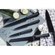 Messerset Blake aus Edelstahl, 5-teilig - Schwarz, MODERN, Metall - Premium Living Messerset Blake aus Edelstahl, 5-teilig - Schwarz, MODERN, Metall - Premium Living