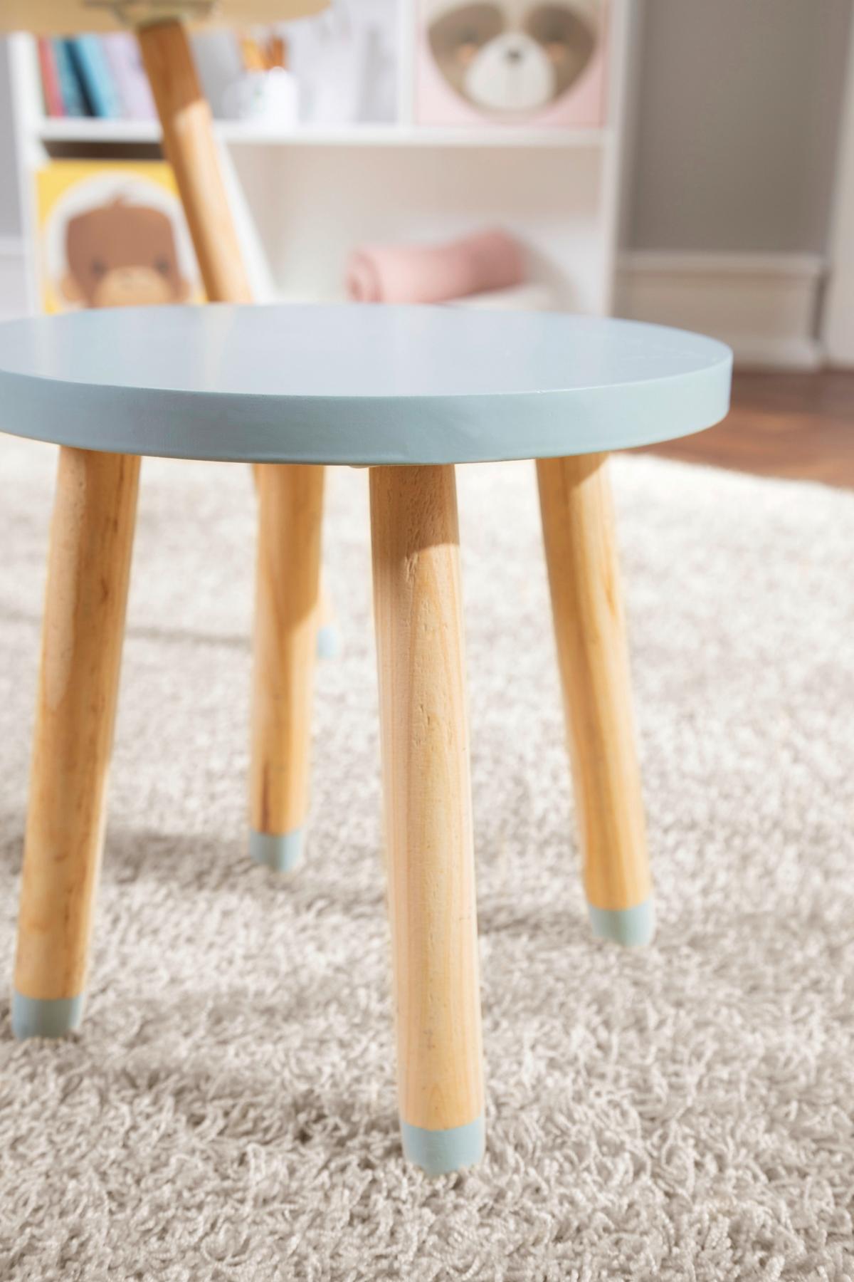 ZESTAW DO SIEDZENIA DLA DZIECI ANOUK - jasnoniebieski, Konventionell, materiał drewnopochodny/drewno