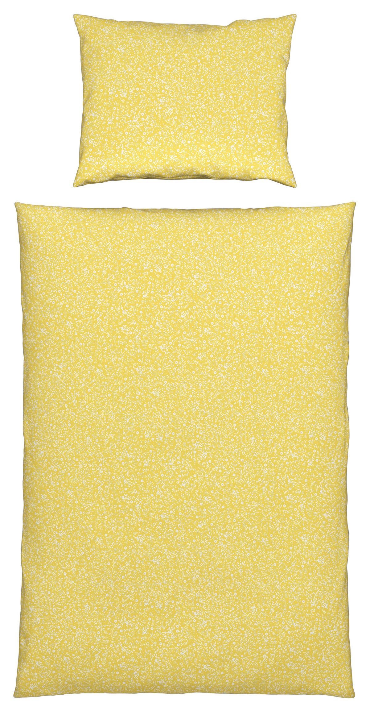 Ágyneműhuzat Garnitúra Barn Flower - sárga/fehér, Konventionell, textil (140/200cm) - Modern Living