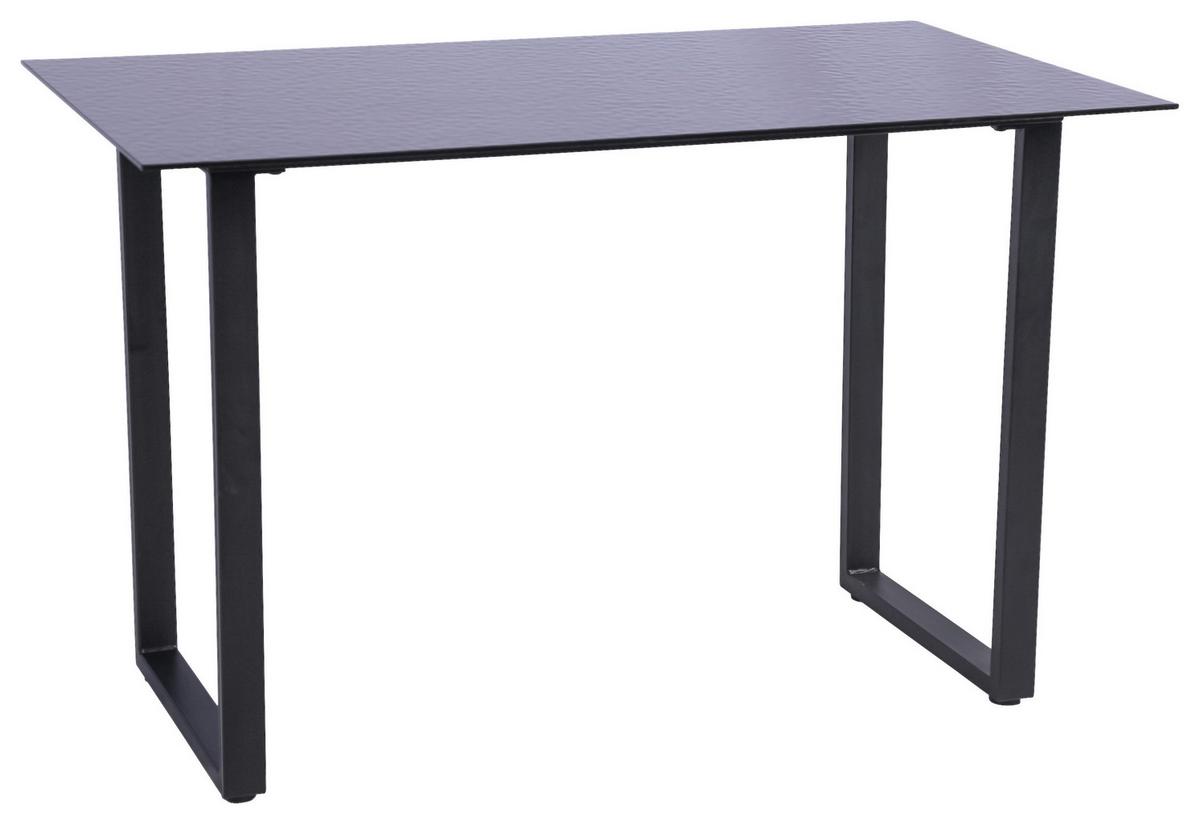 Esstisch Pedro Schwarz - Schwarz, LIFESTYLE, Glas/Metall (120/76/70cm) - Mömax