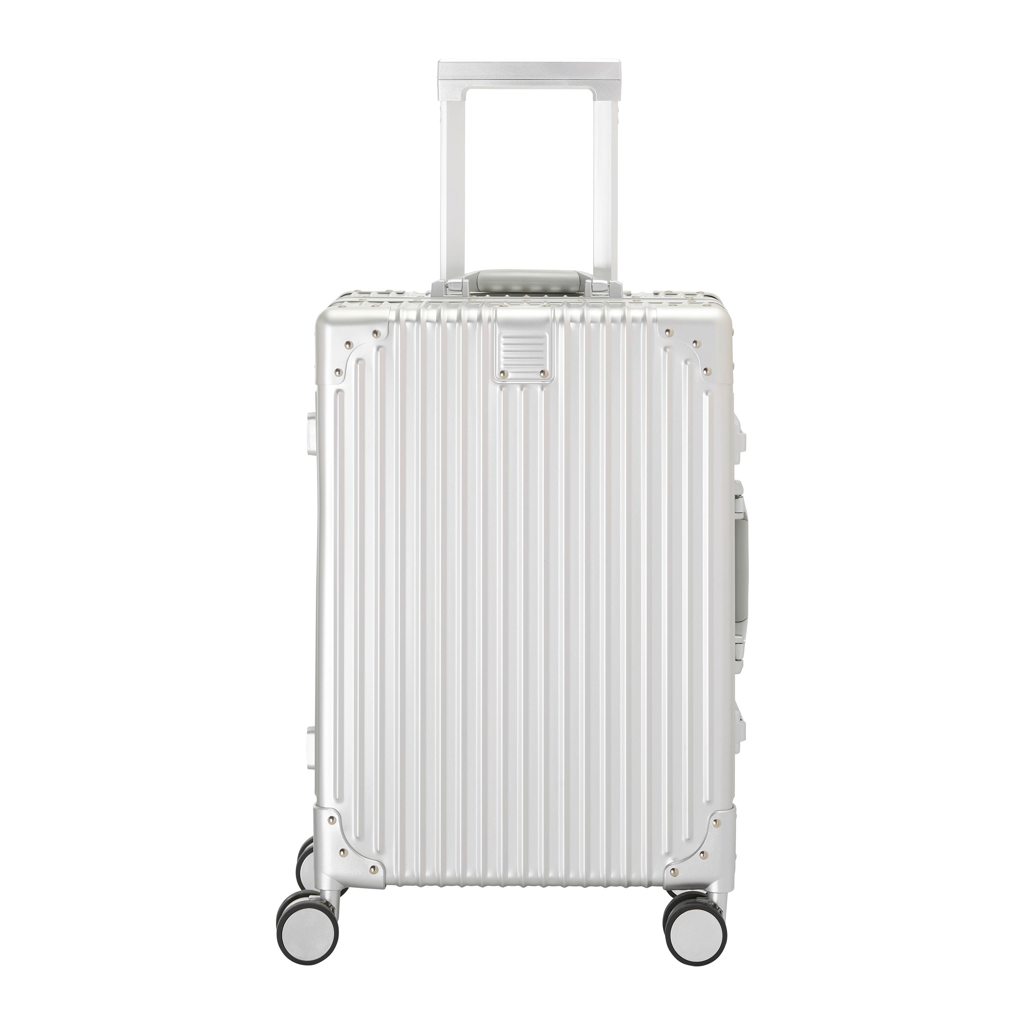 Reisekoffer Dubai Silberfarben - Silberfarben, KONVENTIONELL, Metall (56/36/22cm) - Mömax