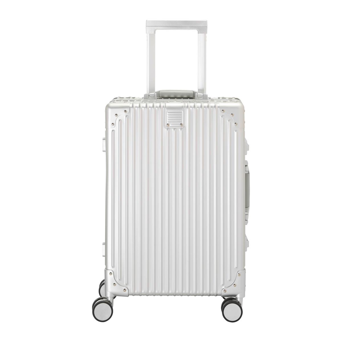 Reisekoffer Dubai Silberfarben - Silberfarben, KONVENTIONELL, Metall (56/36/22cm) - Mömax