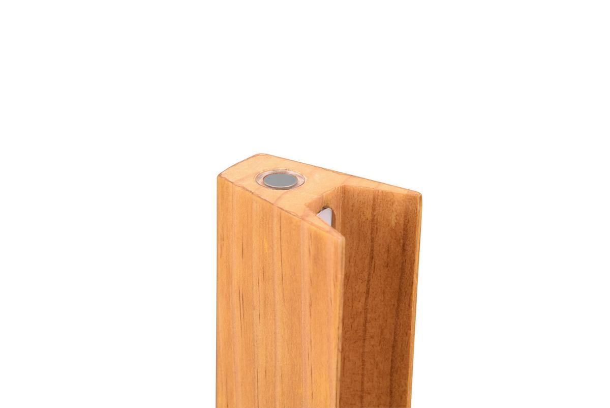 LED-Stehleuchte Kerala Braun/Schwarz max. 16 Watt - Schwarz/Braun, Design, Holz/Metall (13/120/19cm) - Trio Leuchten