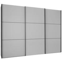 Schwebetürenschrank in Grau - Schwarz, MODERN, Glas/Holzwerkstoff (298/222/68cm) - Premium Living
