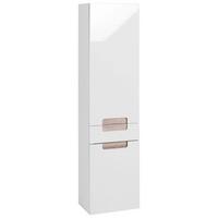 Hochschrank in Weiss/Eiche Sonoma 'Siena' - Weiß/Sonoma Eiche, MODERN, Holzwerkstoff (40/154/27cm) - Held