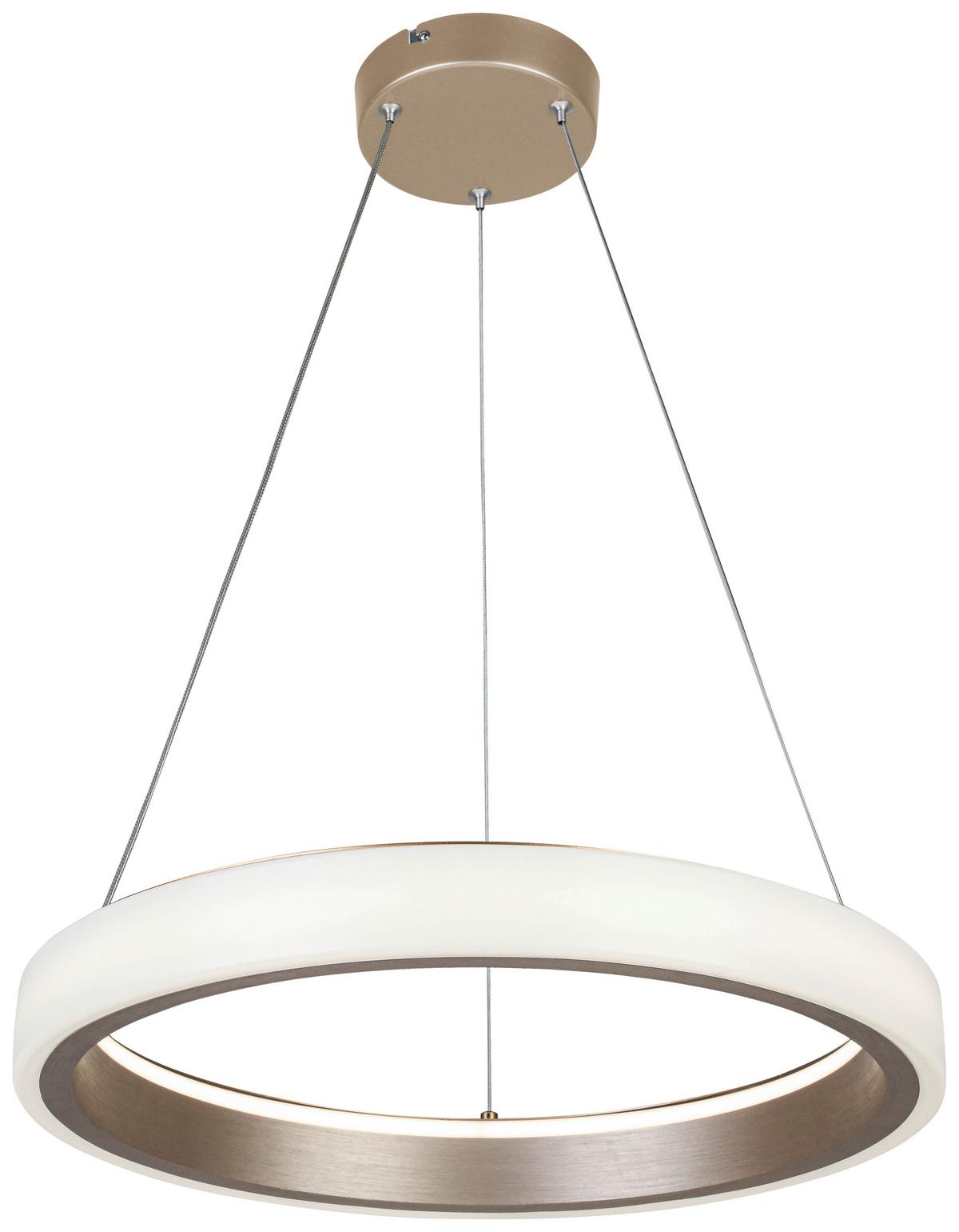 LAMPA WISZĄCA TERESA - biały/cappuccino, Trend, tworzywo sztuczne/metal (50/120cm) - Collet's Monde