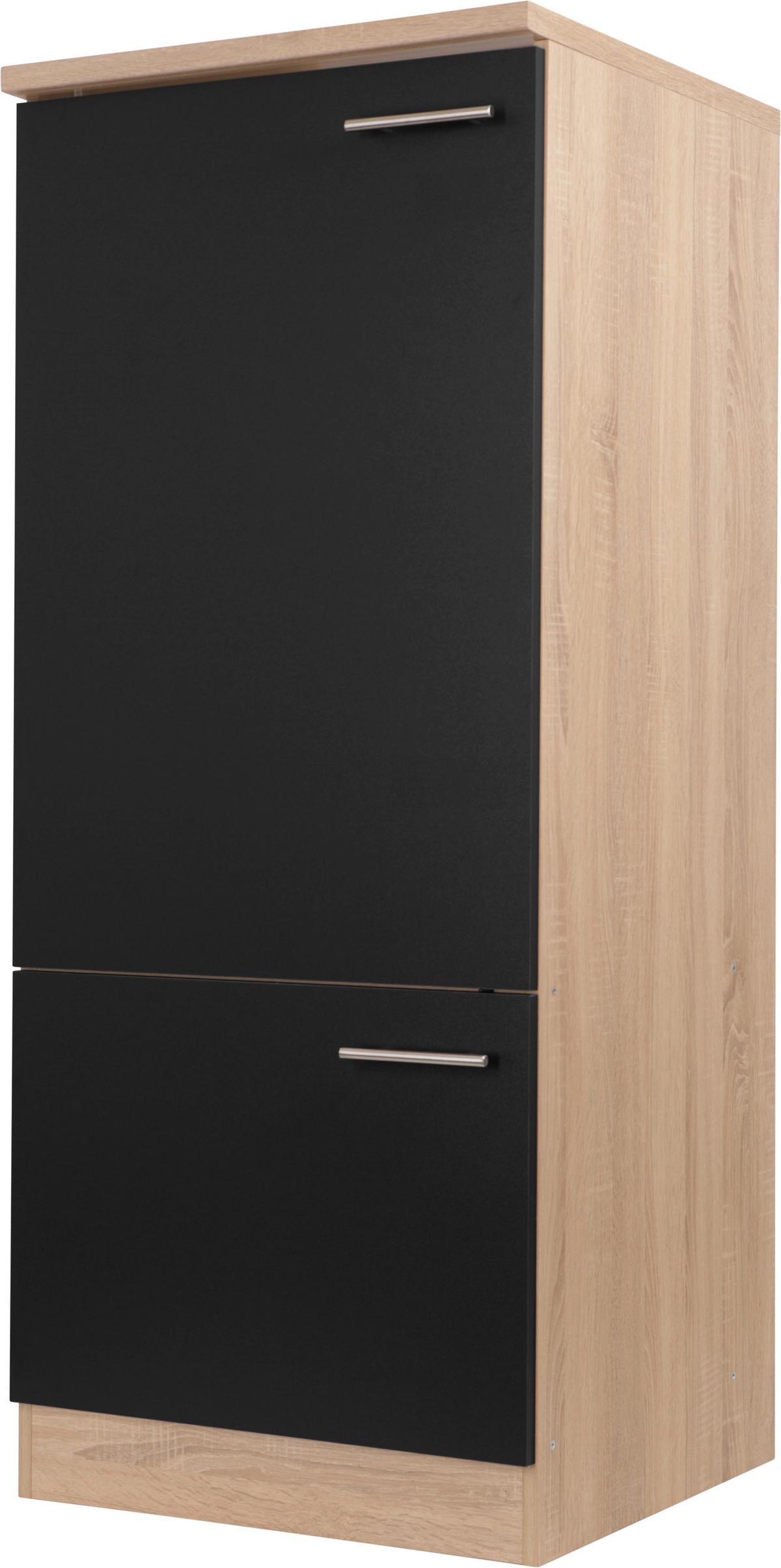 Omara Za Vgradno Napravo Merle, Barva Hrasta, Črna - srebrne barve/črna, Basics, kovina/leseni material (60/144,8/60cm) - Respekta