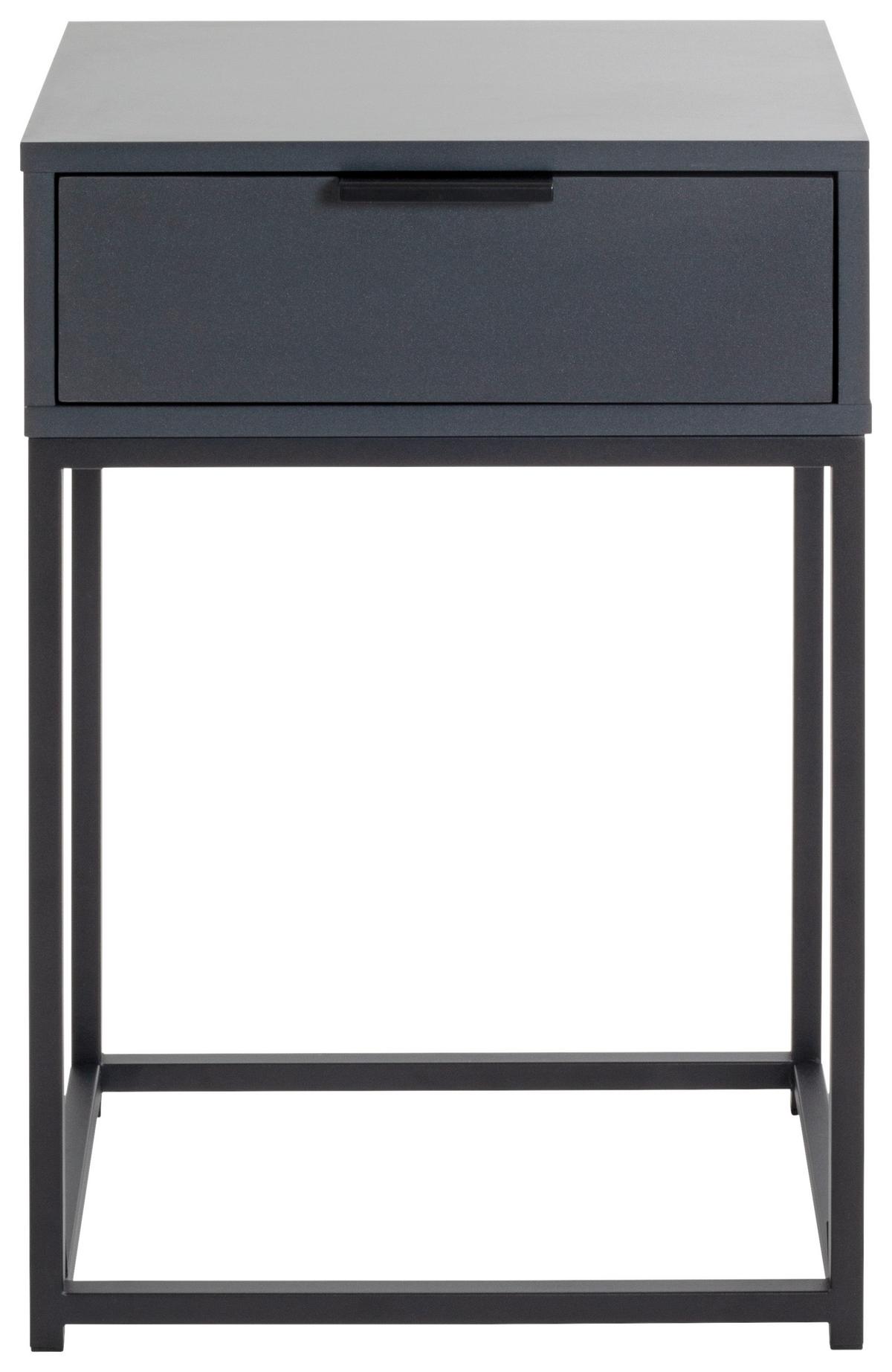 NOPTIERA ILVA - antracit/negru, Konventionell, metal/material pe bază de lemn (40/60/28cm) - Mömax