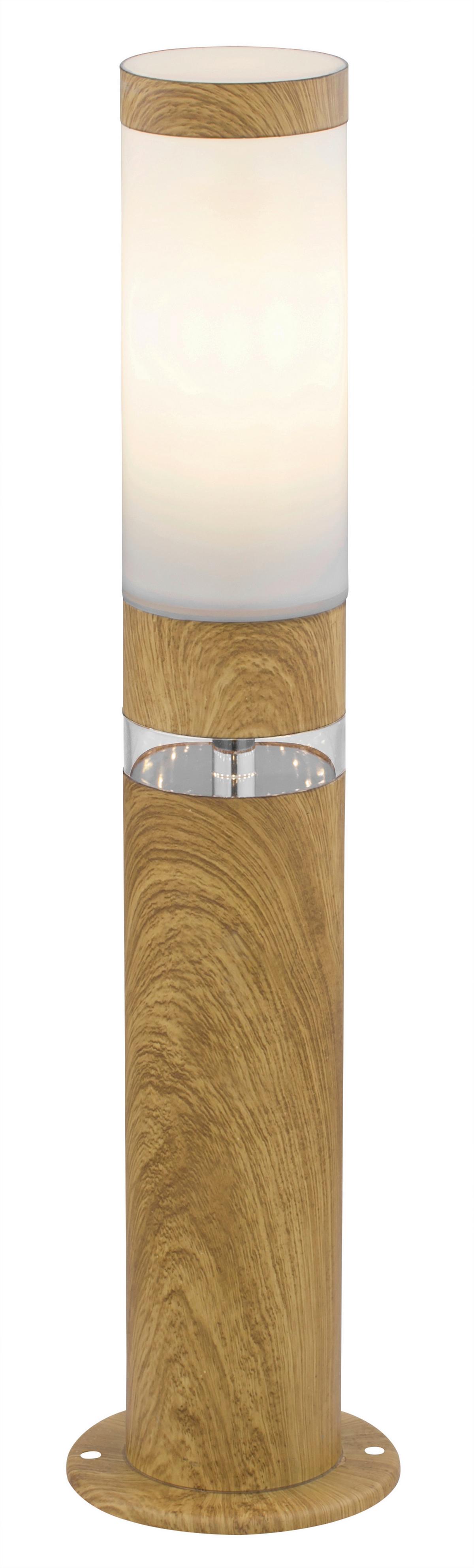 Außenleuchte Jaicy in Naturfarben max. 15 Watt - Klar/Opal, KONVENTIONELL, Kunststoff/Metall (11,7/50cm) - Globo