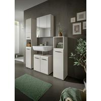Badezimmer Ice Kaschmir 4-teilig - Kaschmir/Schwarz, Trend, Glas/Holzwerkstoff (120cm) - MID.YOU
