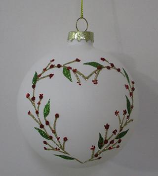 Staklena Kuglica Za Bot Blis Roman 10cm - bijela, Konvencionalno, staklo (10cm)