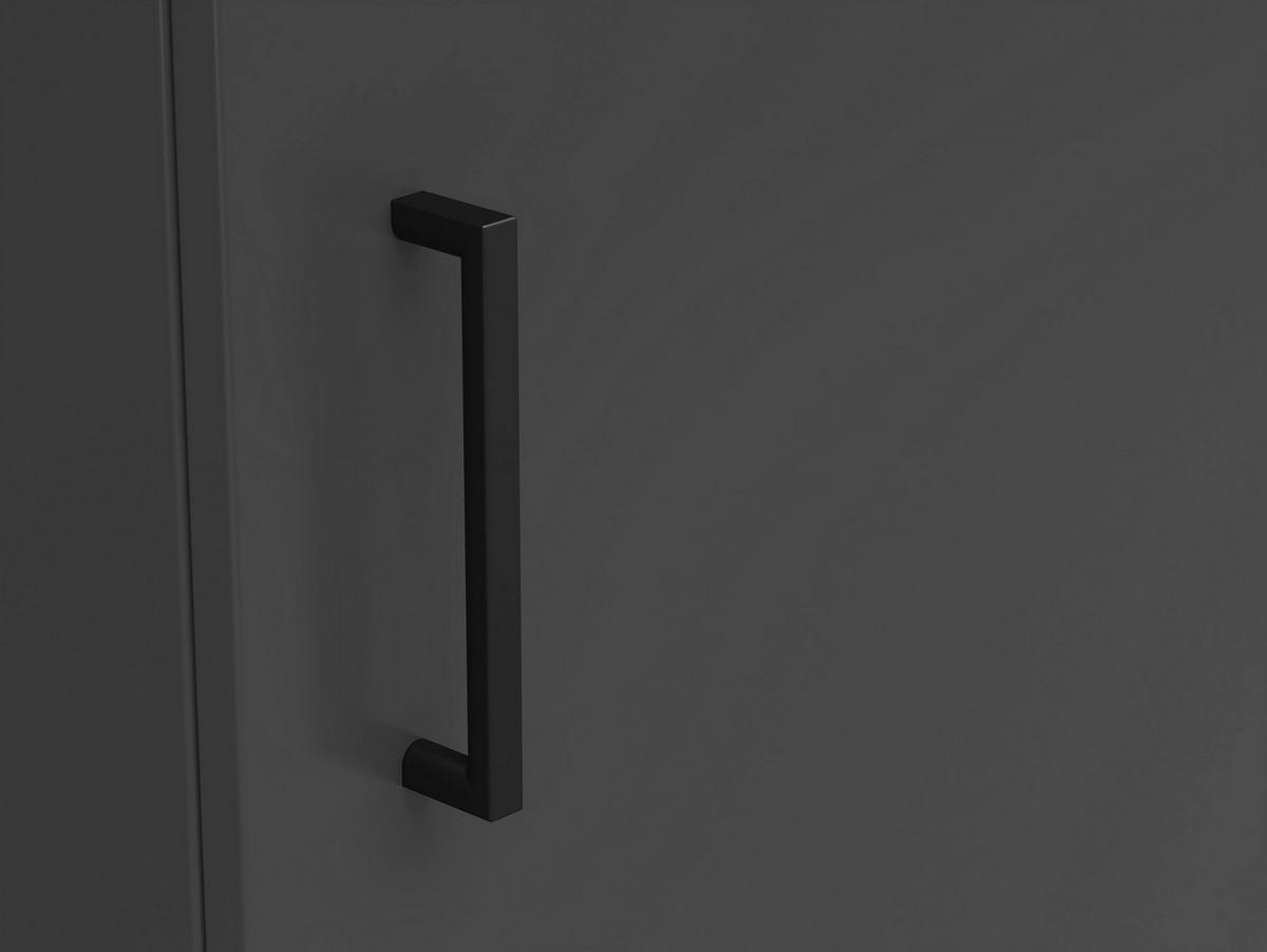 Komoda Multi - boje grafita/crna, Moderno, drvni materijal/plastika (45/83/40cm) - Modern Living