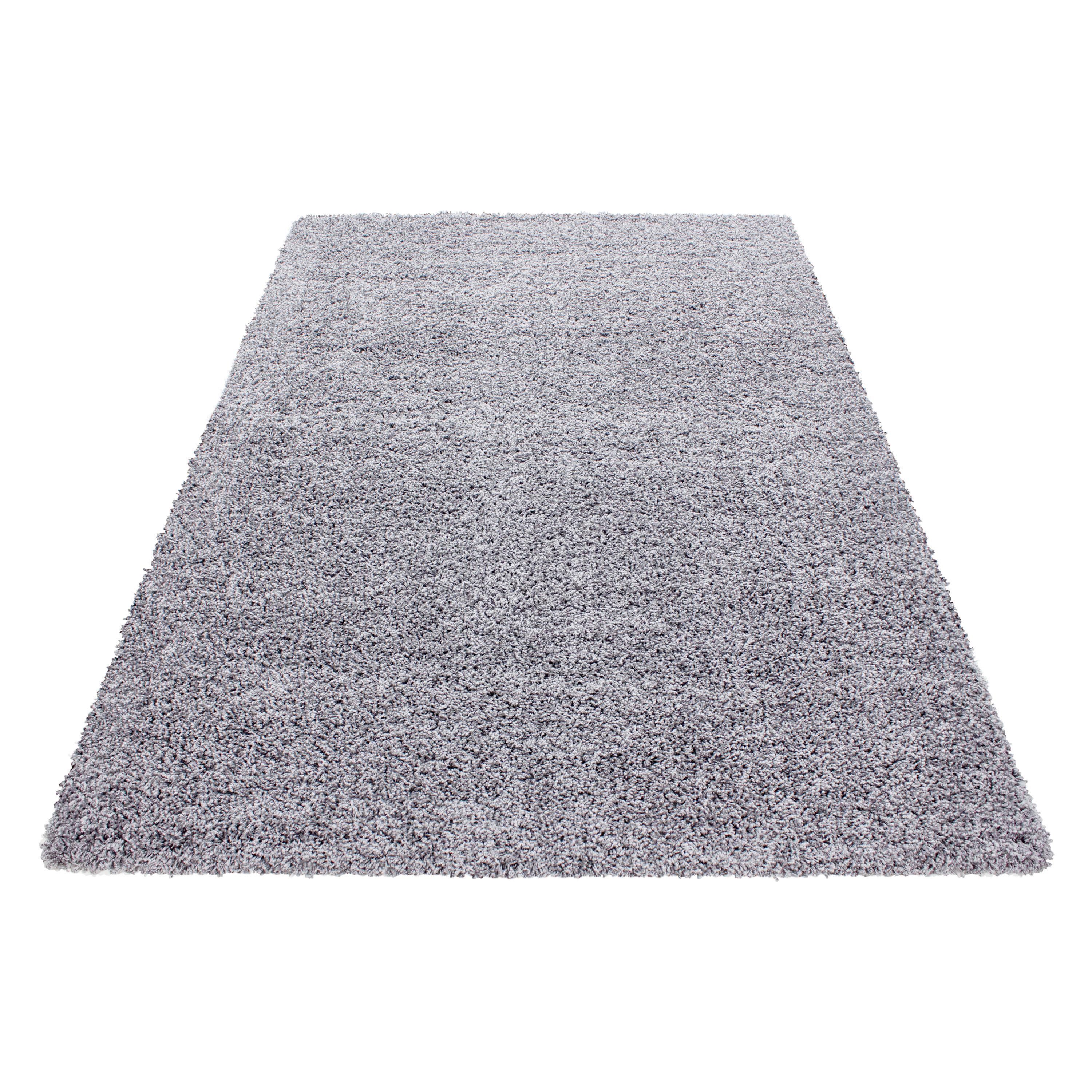 Hochflorteppich Life Lightgrey Hellgrau ca. 200x290cm - Hellgrau, KONVENTIONELL, Textil (200/290cm) - Ayyildiz 