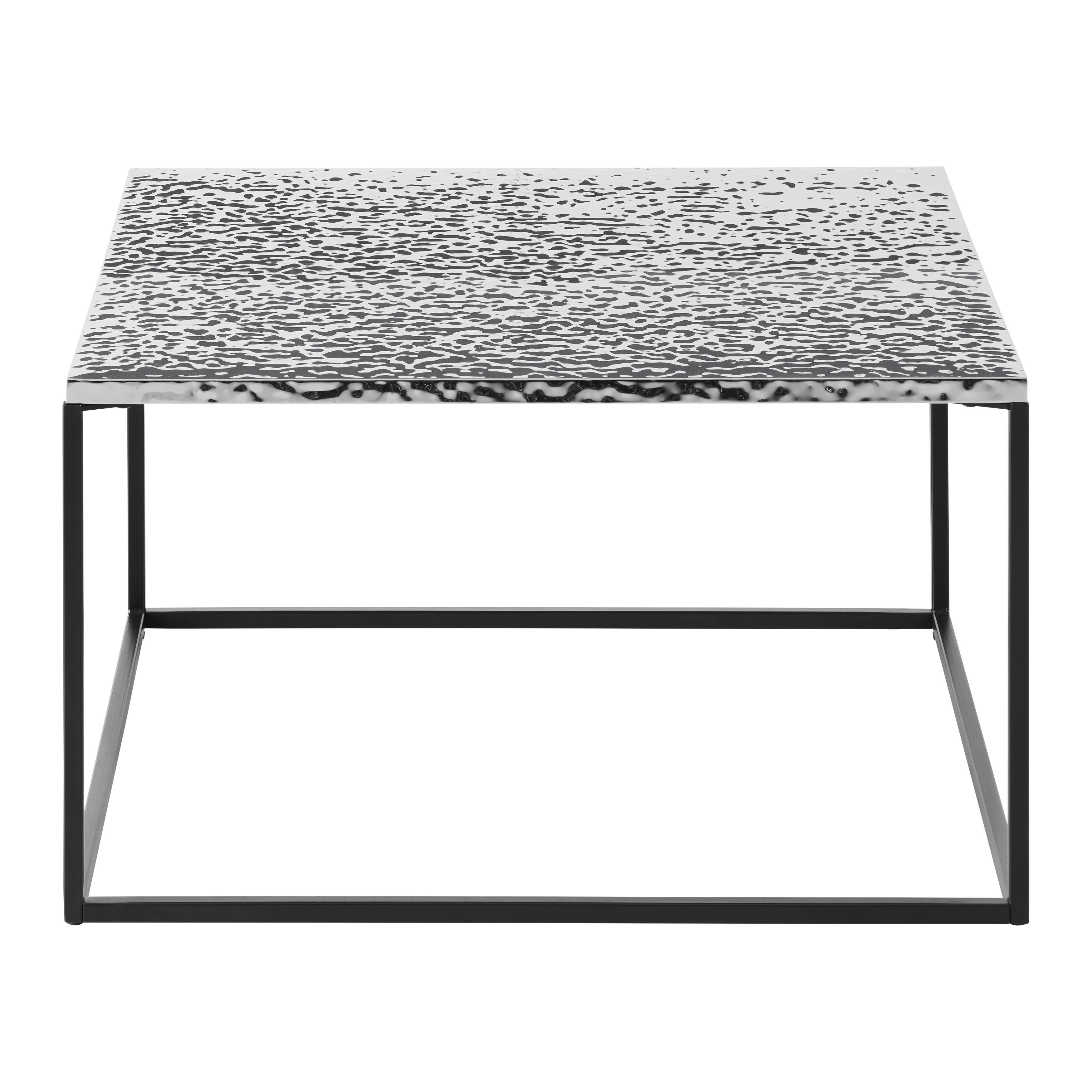 SOFFBORD BUBBLE - silver/svart, Design, metall/trämaterial (70/70/40cm) - Mömax