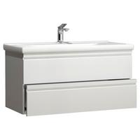 WASCHTISCHKOMBI SILORA XL - Weiss, Modern, Keramik/Holzwerkstoff (100cm) - MID.YOU