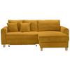 Wohnlandschaft Lille Currygelb - Currygelb/Hellbraun, MODERN, Holz/Textil (232/110/156cm) - Mömax