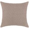 Zierkissen Dobby Raute in Weiß/Schalmm ca. 45x45cm - Schlammfarben/Weiß, Natur, Textil (45/45cm) - Premium Living