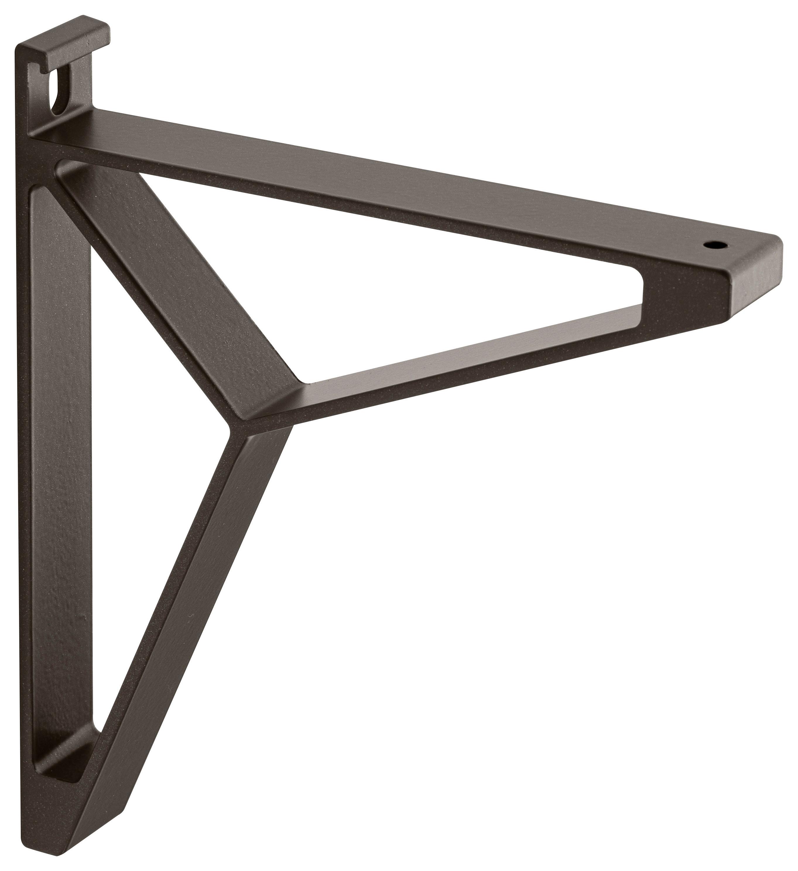 Wandhalter in Braun - Braun, MODERN, Metall (16/2,5/18cm) - Mömax