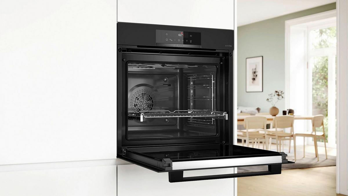 Backofenset HBDMATTBK5 Schwarz - Schwarz, Glas/Metall (60cm) - Bosch