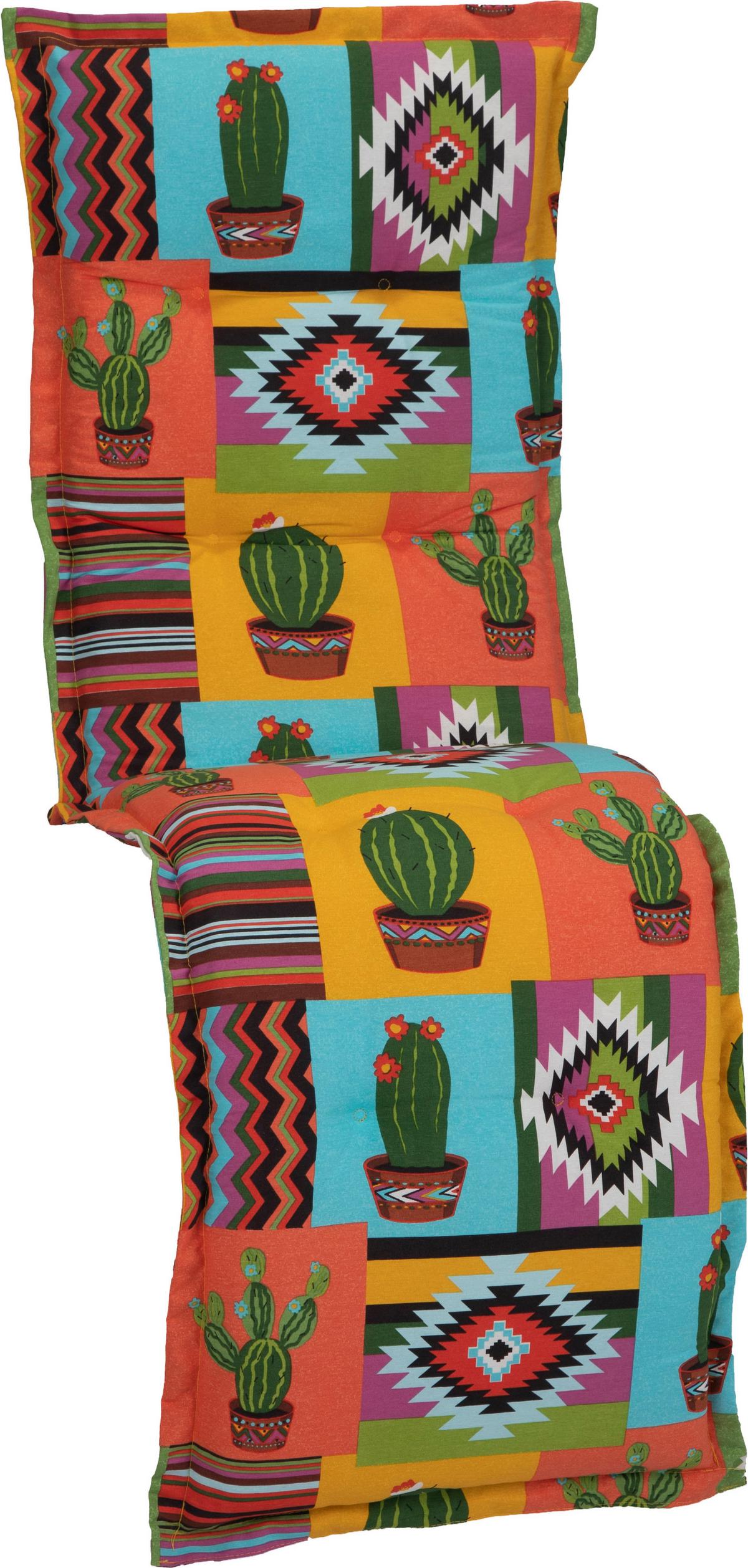 Relaxsesselauflage Tijuana ca. 170x46 cm Kaktus - Design (170/46/8cm) - Gardenson
