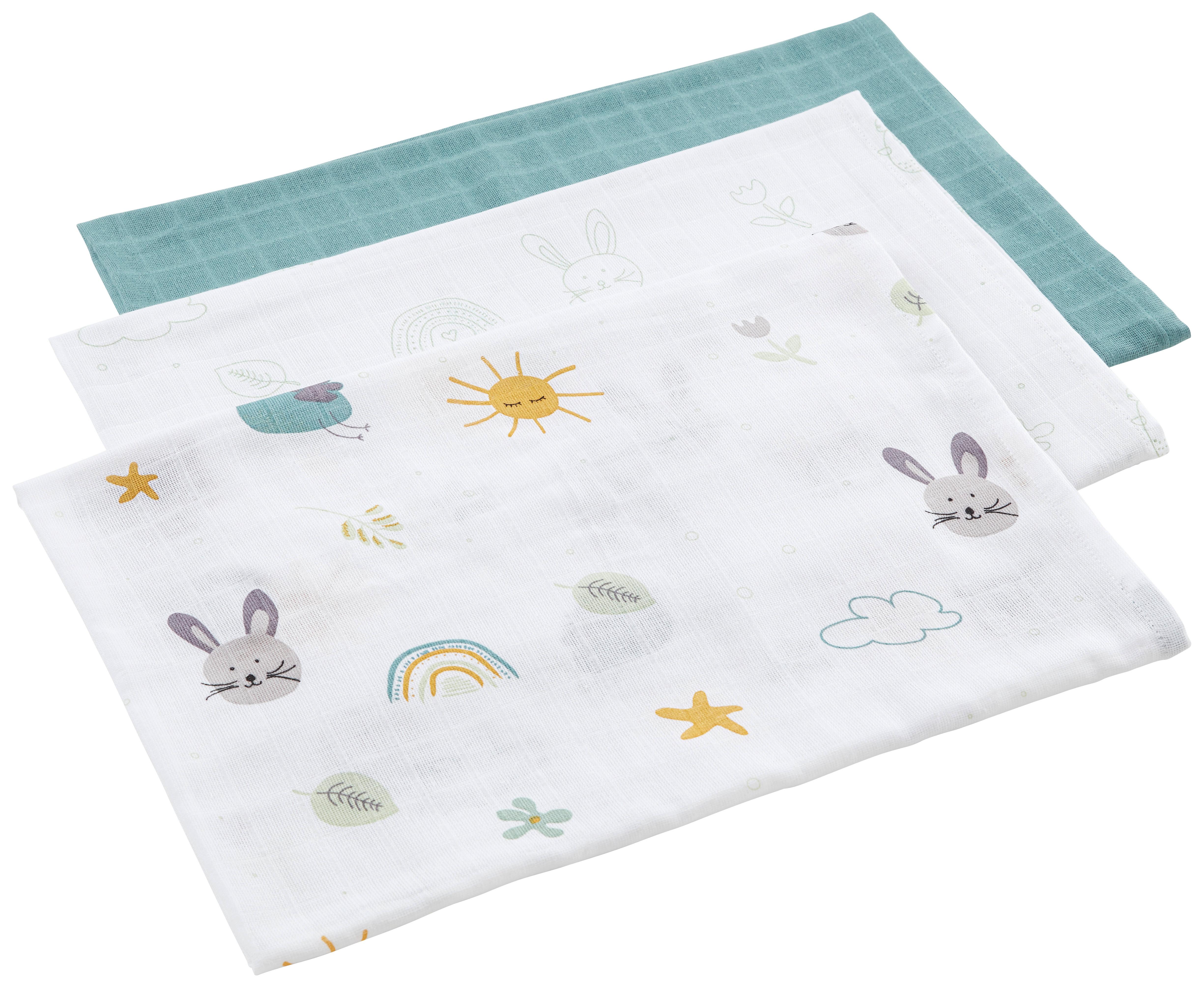 Scutec textil Birds - albastru/alb, Konventionell, textil (80/80cm) - Modern Living