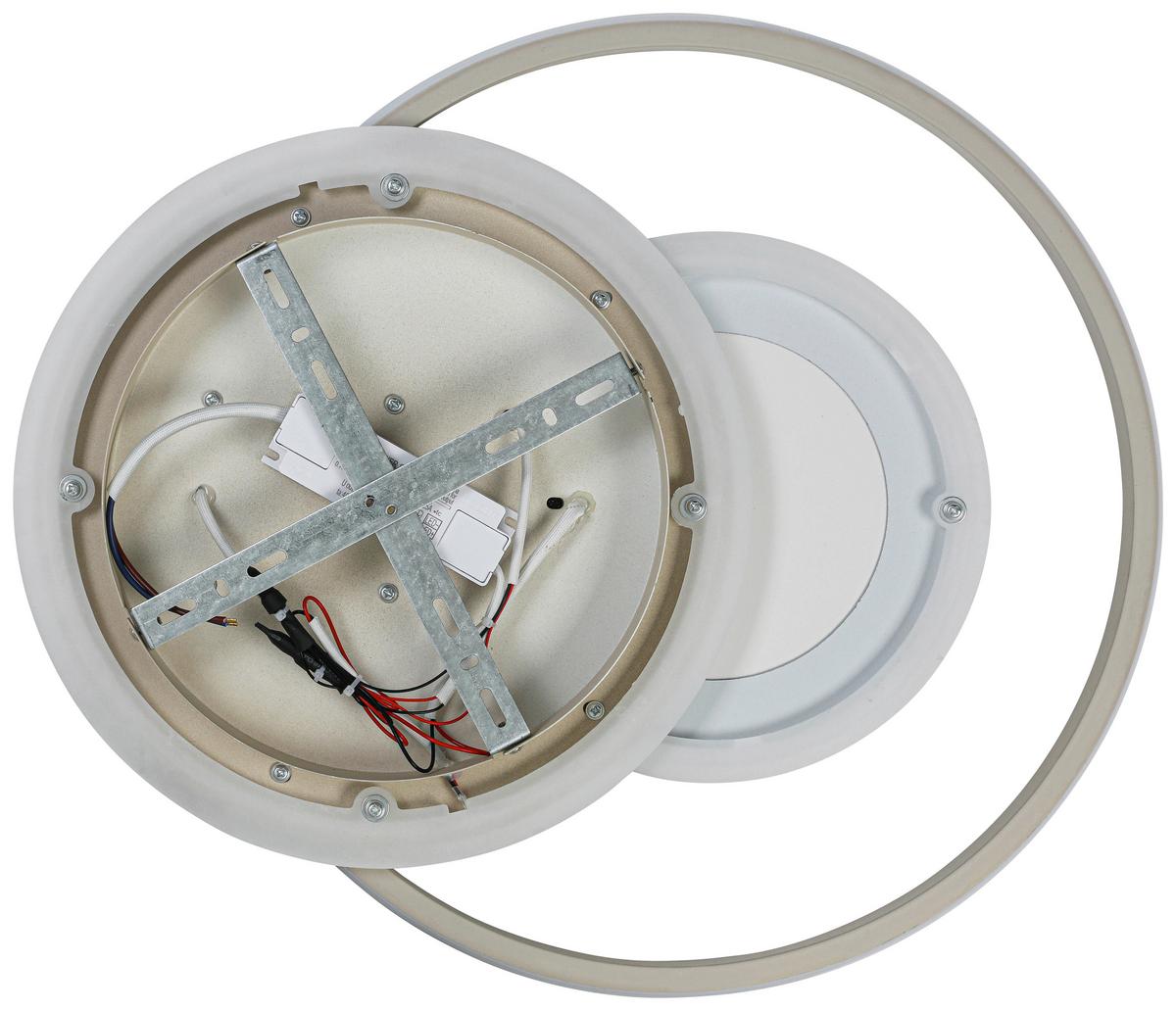 LAMPA SUFITOWA TAINA - biały/kolor piaskowy, Trend, tworzywo sztuczne/metal (50/42,5/6,5cm) - Novel