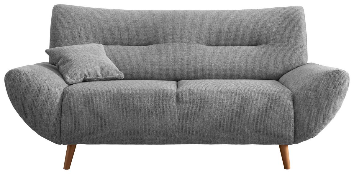 2-Sitzer-Sofa Drago Silberfarben Chenille - Wildeiche/Silberfarben, MODERN, Holz/Textil (173/81/90cm) - MID.YOU