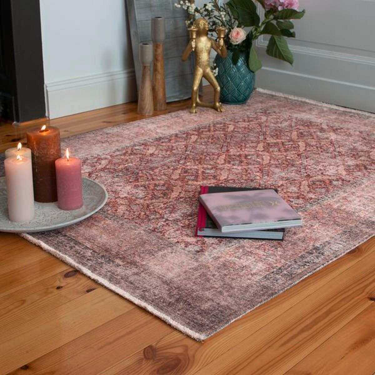 Vintage-teppich My Maurea 780 - Rot, Basics, Textil (120/170cm)