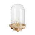 Dekoglocke Gabriele aus Holz und Glas - Klar/Naturfarben, Glas/Holz (14/21cm) - MÖMAX modern living