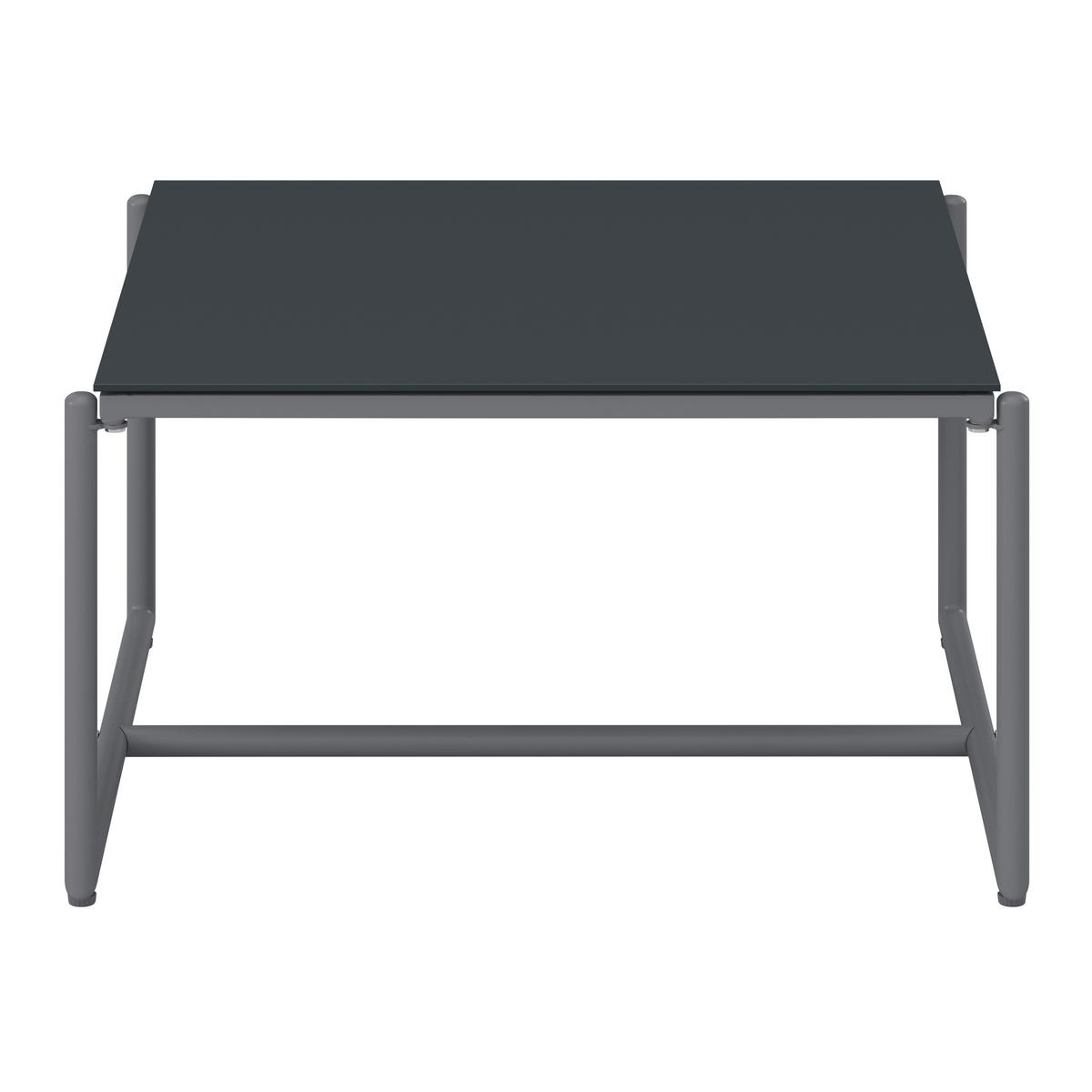 Loungegarnitur Lino creme Textil, Metall inkl. Abdeckung - Dunkelgrau/Multicolor, Modern, Glas/Textil - Bessagi Garden