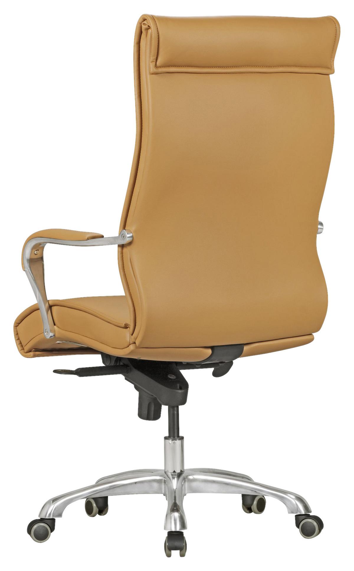 Vrtljivi Stol Bigboss - barve aluminija/rjava, Konvencionalno, kovina/umetna masa (61/126/60cm) - MID.YOU