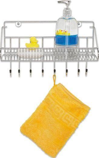 PANIER DE DOUCHE KARLA -SB- - couleur chromée, métal (31,5/19,5/10,5cm) - Mömax