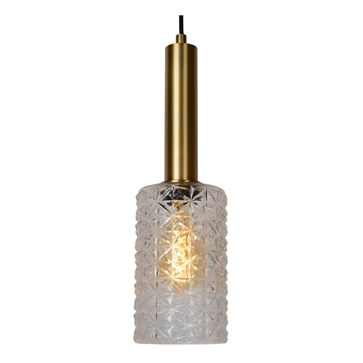 LAMPA WISZĄCA 45498/07/60 CORALIE - przezroczysty, Design, szkło (132/25/150cm) - Lucide