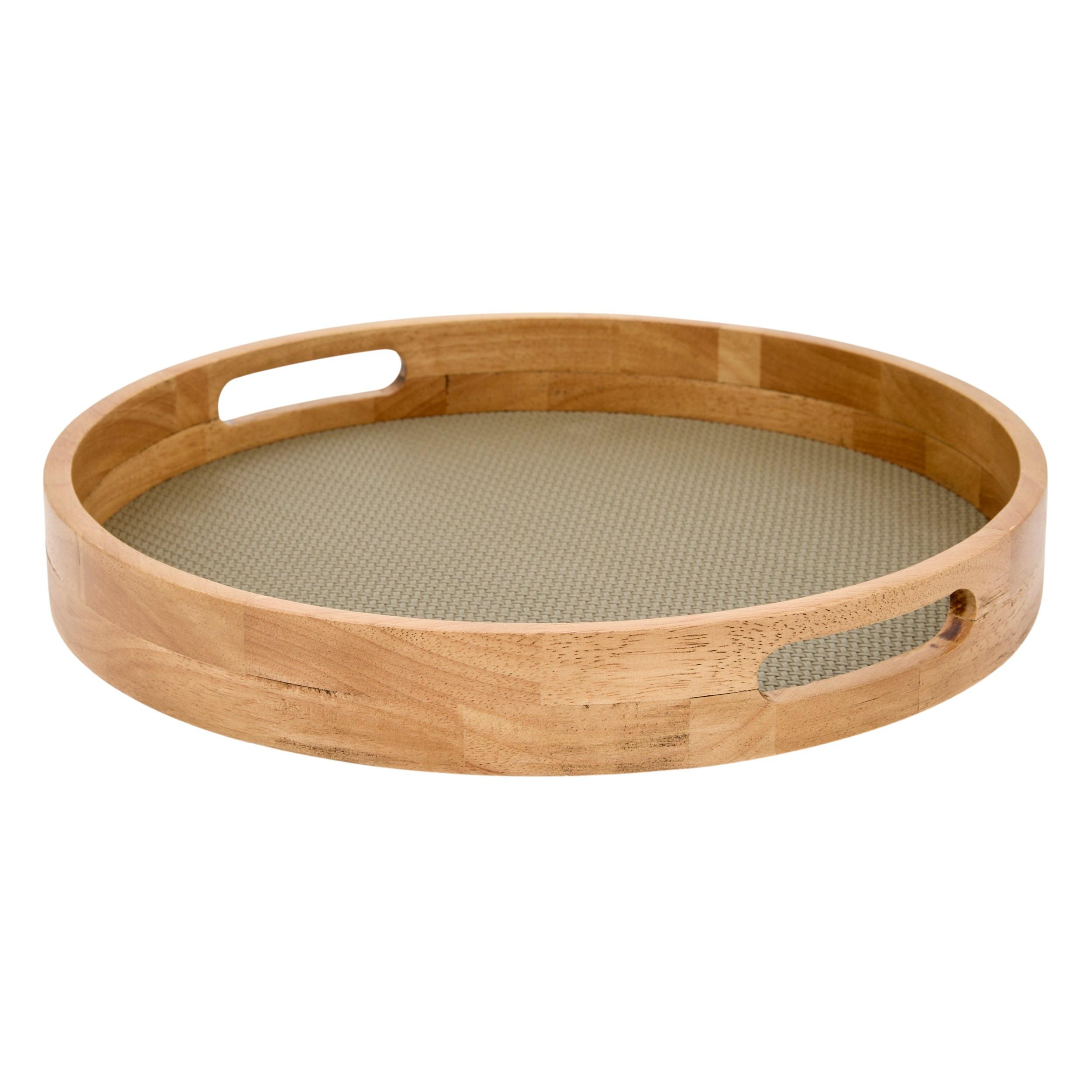Tavă Decorativă Bonie S Cca. 34 Cm - kaki/culoare natur, Basics, lemn (34,5/5cm)