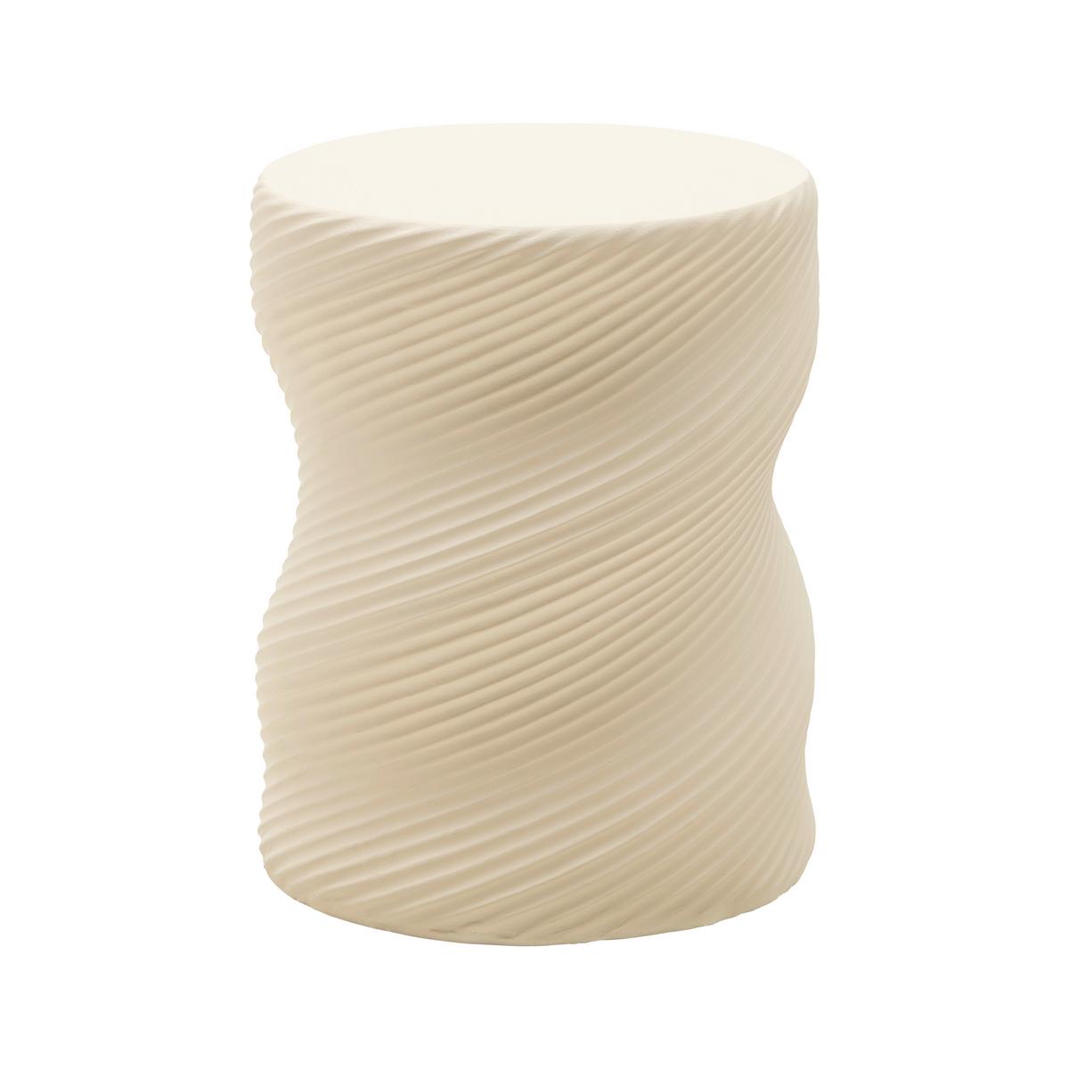 Hocker/Beistelltisch Milo Greige - Greige, MODERN, Stein (32/32/40cm) - Mömax