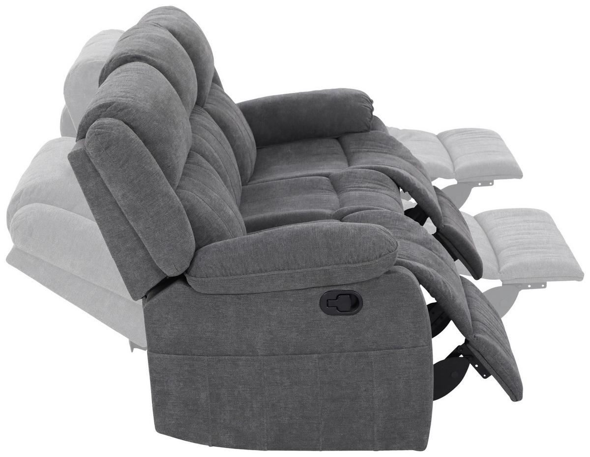 Trosed Chester, Siva - siva/črna, Basics, umetna masa/tekstil (209/101/93cm) - P & B