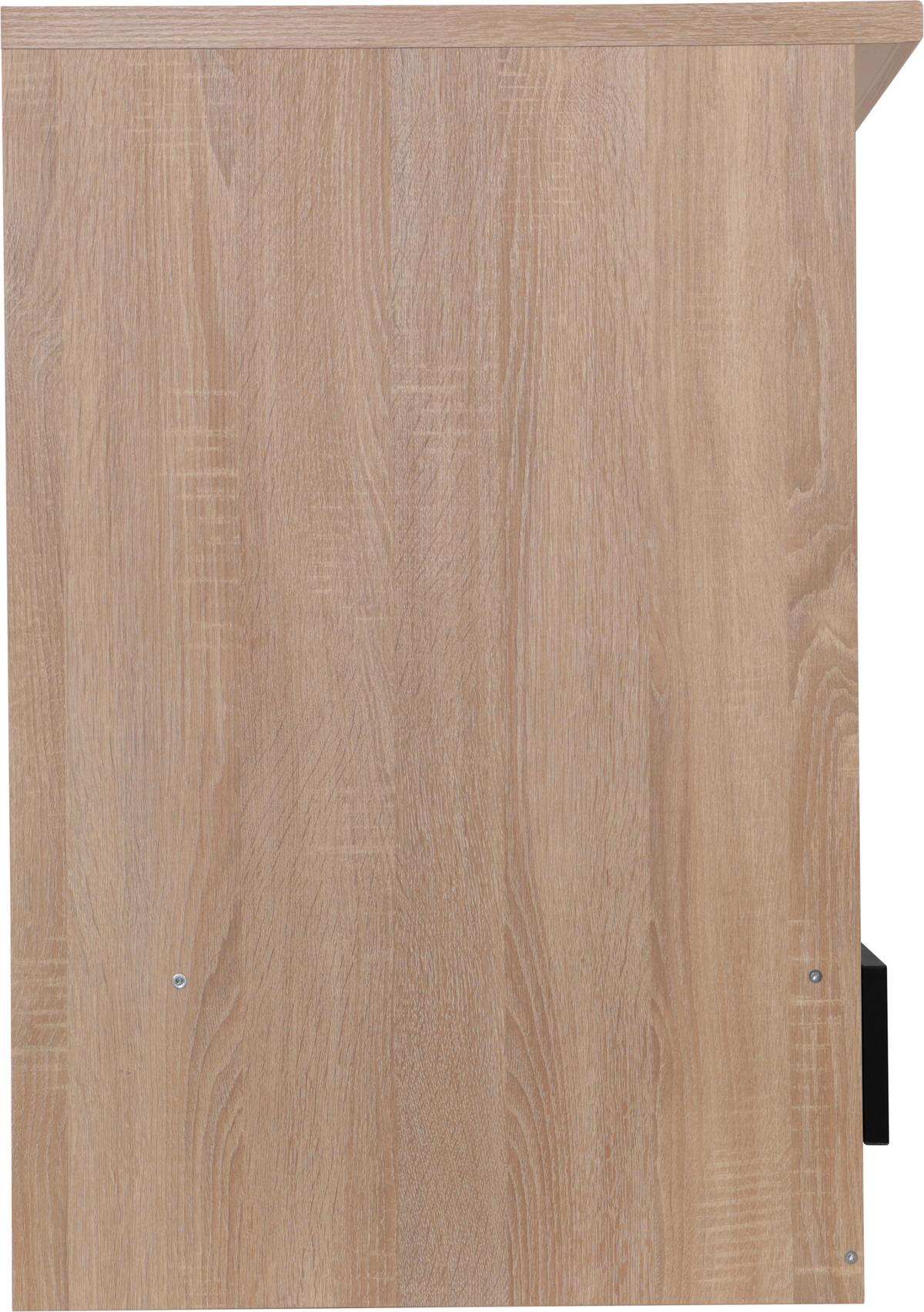 Omara Za Vgranjo Štedilnika Merle, Barva Hrasta, Črna - črna/barve hrasta, Basics, leseni material (60/84,8/60cm) - Respekta