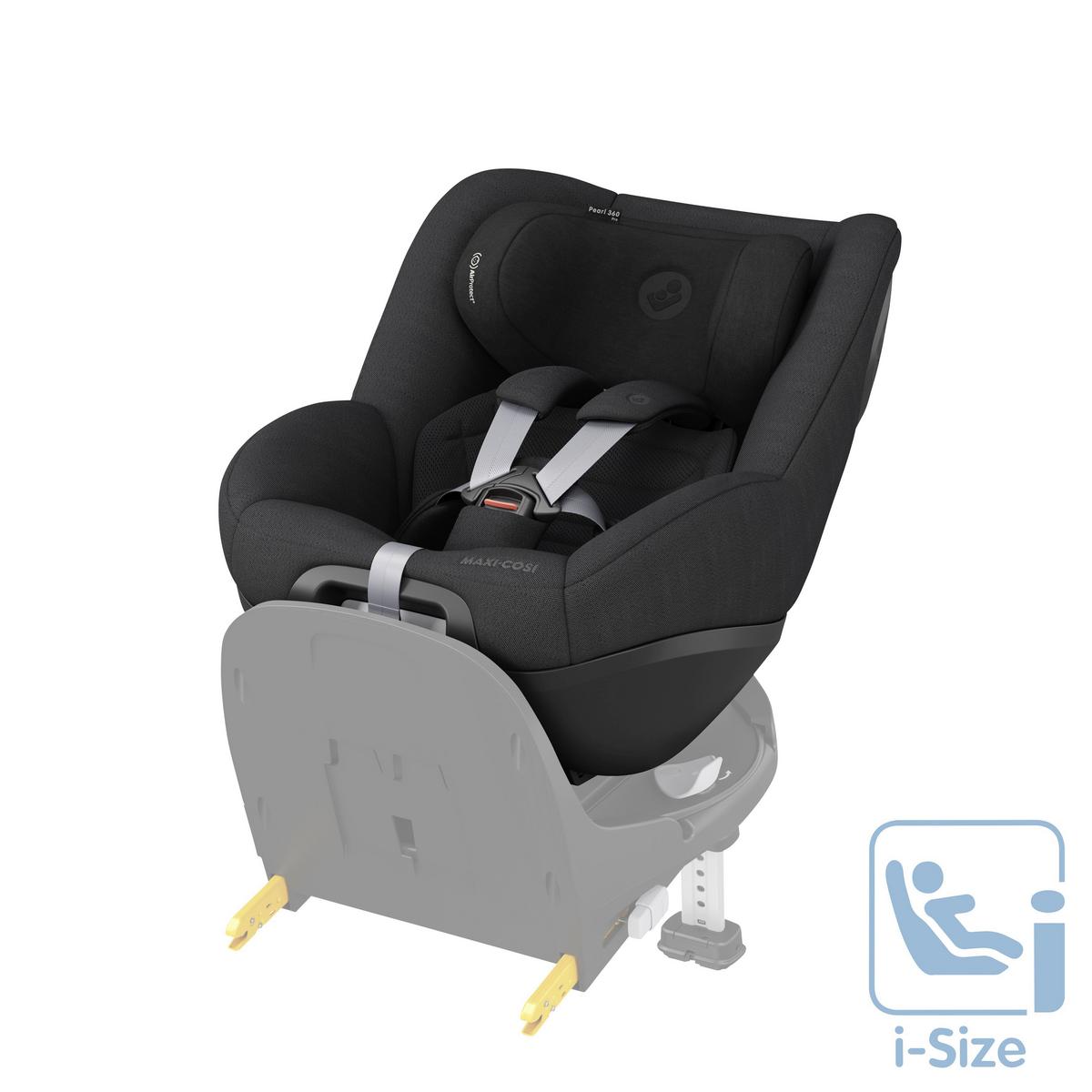 FOTELIK SAMOCHODOWY OBROTOWY PEARL 360 PRO - czarny, Basics, tworzywo sztuczne/metal (43,2/49,6/71,4cm) - Maxi-Cosi